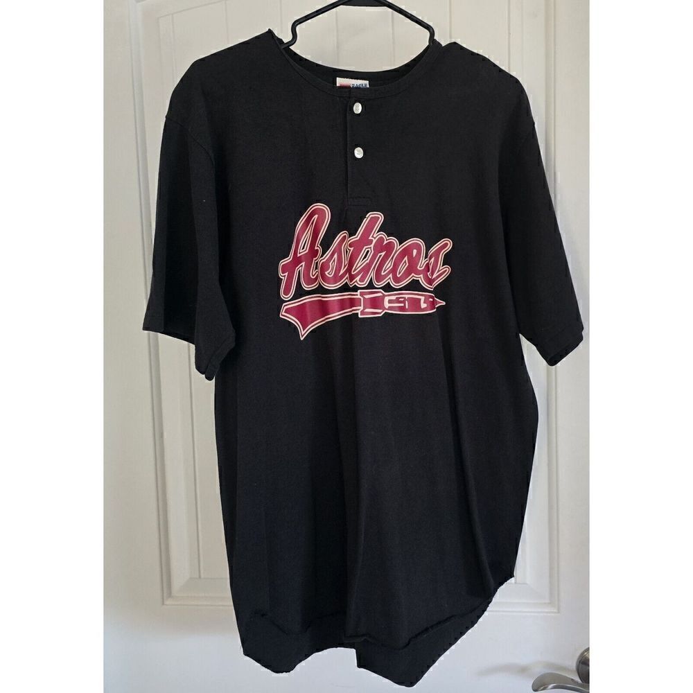 Vintage ASTROS Shirt ROCKET Graphic Size Large USA Retro